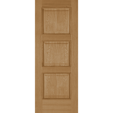 Oak Madrid 3 Panel Internal Fire Door